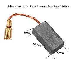 Carbon Brush, 20PCS 100 5 * 8 * 16mm Replaceable Motor Carbon Brushes Power Tool for Generic Electric Motor