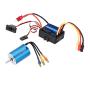 Goolsky 2838 3600KV 4P Sensorless Brushless Motor & 35A Brushless ESC Electronic Speed Controller for 1/14 1/16 1/18 RC Car