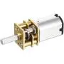 uxcell Micro Speed Reduction Motor DC 6V 200RPM with Full Metal Gearbox 0.18A Electric Gear Box Motor with 2 Terminals for DIY RC