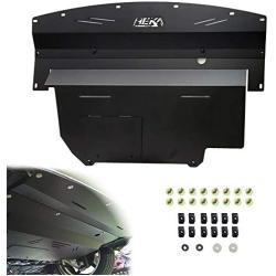 ELITEWILL Black Aluminum Front Lower Engine Splash Shield Guard Under Tray Cover Skid Plate Fit for 2003-2009 Nissan 350Z & 2003-2006 Infiniti G35 and 03-07 G35 Coupe