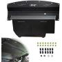 ELITEWILL Black Aluminum Front Lower Engine Splash Shield Guard Under Tray Cover Skid Plate Fit for 2003-2009 Nissan 350Z & 2003-2006 Infiniti G35 and 03-07 G35 Coupe