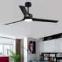 Indoor 3-Blade Ceiling Fan with LED Lights, 60