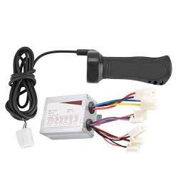 EVTSCAN 500W Brushed Speed Motor Controller and Throttle Grip for Electric Scooter Bicycle e-Bike Tricycle(36V 500W)