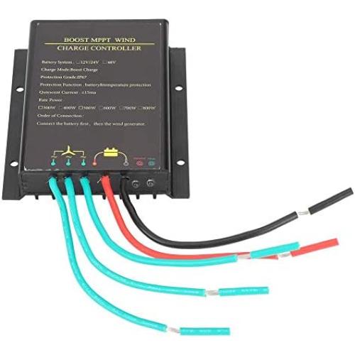 Wind Charge Controller,48V Waterproof Wind Turbine Generator Controller Boost MPPT Wind Charge Controller 800W Wind Power Regulator for Wind Generator