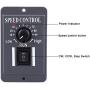 Égaliseur de vitesse fou pour moteur DC, contrôleur de vitesse DC, interrupteur de commande stable pour la régulation de vitesse des moteurs DC 12V/24V/36V/48V de type panneau 6A Égaliseur de vitesse fou pour moteur DC, contrôleur de vitesse DC, interrupteur de commande stable pour la régulation de vitesse des moteurs DC 12V/24V/36V/48V de type panneau 6A