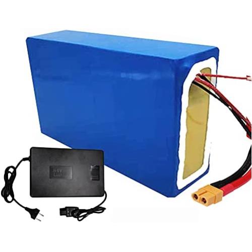 Wnicek 72V E-Bike Lithium Battery 20Ah 30Ah 40Ah Customizable Battery Pack High-Capacity Lithium Battery for Electric Motorcycle Electric Tricycle Electric Scooter with Charger+ XT60 Plug