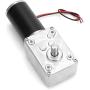 DC 12V Gear Motor High Torsion Speed Reduce Electric Gearbox Motor Reversible Worm Gear Motor 8mm Shaft (12V 50RPM)