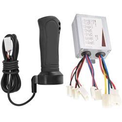 Vbest life Brushed DC Motor Speed &Controller, Throttle Twist Grips E-Bike Scooter Tricycle Speed Controller Motor of 500W 24V 36V 48V(500W 48V)