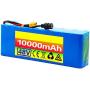 Jieoto 48V 10Ah 10S 4P Electric Bike Lithium Battery Pack Rechargeable Li-ion Battery Fit for Electric Scooter Electric Motorcycles Mopeds with 54.6V Charger