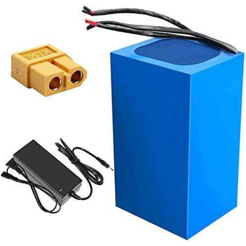 Wnicek 72V 20Ah 30Ah 40Ah E-Bike Battery Pack Rechargeable Lithium Battery with Charger Fit for 2300W/ 2000W/ 1800W/ 1500W/ 1200W/ 1000W Electric Motorcycle Mopeds Electric Scooter