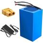 Wnicek 72V 20Ah 30Ah 40Ah E-Bike Battery Pack Rechargeable Lithium Battery with Charger Fit for 2300W/ 2000W/ 1800W/ 1500W/ 1200W/ 1000W Electric Motorcycle Mopeds Electric Scooter
