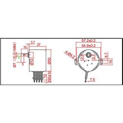 50KTYZ 110V 1rpm Bringsmart AC Synchronous Motor CW/CCW Gear Motor Low Noise Slow Speed Reducer Motor for Barbecue Motor