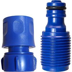 Seaworks Marine Outboard Engine Flush Connect Kit, for Outboard Engines Including Mercury, Yamaha, Suzuki, Mariner and More, Blue