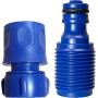 Seaworks Marine Outboard Engine Flush Connect Kit, for Outboard Engines Including Mercury, Yamaha, Suzuki, Mariner and More, Blue