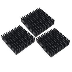 3pcs Aluminum Chipset Heat Radiator Cooling 40mm x 40mm x 11mm, Suitable for nema 17 Stepper Motor heatsink
