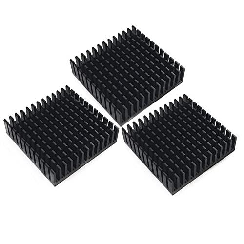 3pcs Aluminum Chipset Heat Radiator Cooling 40mm x 40mm x 11mm, Suitable for nema 17 Stepper Motor heatsink