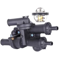 SCITOO 06508355AA Engine Coolant Thermostat Housing Fit for 2011-2013 for Chrysler 200 2008-2010 for Chrysler Sebring 2009-2013 for Dodge Avenger Thermostat Housing