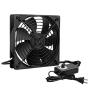 Qirssyn 120mm AC Powered Fan Variable Speed Controller, Strong Airflow AC 110V to 220V for Receiver LED Lights Amplifier DVR Playstation Component Cooling