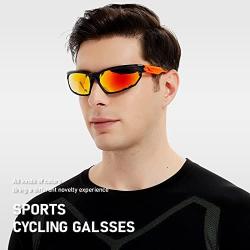 Bircenpro Polarized Sport Sunglasses for Men: UV Protection Sun Glasses For Driving Fishing Baseball Cycling Golf Motorcycle