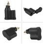 Tgoon Plug USB Charger, Adapter for Plug Outlet Motorcycle Dual USB Charger Power Adapter Cigarette Lighter for Hella DIN Plug