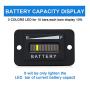 48V Battery Fuel Gauge Indicator, Golf Cart Battery Meter, Yamaha,EZGO, Fork Lifts,Club Car,LED Battery Indicator Meter Gauge