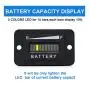 Indicateur de niveau de batterie 48V, compteur de batterie de chariot de golf, pour Yamaha, EZGO, chariots élévateurs, Club Car, indicateur de batterie LED Indicateur de niveau de batterie 48V, compteur de batterie de chariot de golf, pour Yamaha, EZGO, chariots élévateurs, Club Car, indicateur de batterie LED