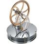 Eioflia Motor Steam Heat,Low Temperature Stirling Engine, Motor Model Cool No Steam Education Model Toy Kits Gold