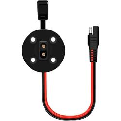 12AWG SAE Solar Power Socket Sidewall Port,[2 Pack] Weatherproof SAE Quick Connect Solar Panel Connector,SAE Female to Male Extension Cable Panel for Solar Generator Motorcycle Generator and More