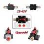ANJOSHI 100 Amp Resettable Fuse Holder Circuit Breaker, with Manual Reset Waterproof Switch for RV Car Audio Marine Boat Motor Truck Inverter Home Solar System Replace Fuse 20A-150A/12V-42V DC (100A)