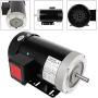 2HP Electric Motor 1750RPM General Purpose Three Phase 56C Motor TEFC 230/460V 5/8