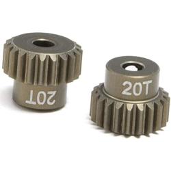 Vehicles-OCS Aluminum Alloy Durable 18T-30T Replacement Drift Motor Pinion Gears Hardcoated Hole Model Parts Hobby RC Car Teeth Vehicles-OCS - (Color: 20T)