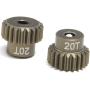 Vehicles-OCS Aluminum Alloy Durable 18T-30T Replacement Drift Motor Pinion Gears Hardcoated Hole Model Parts Hobby RC Car Teeth Vehicles-OCS - (Color: 20T)