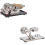 Sunnytech Hot Air Stirling Engine Motor Model Educational Toy Electricity M16-22-D-SC004