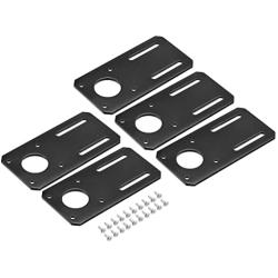 MECCANIXITY Motor Bracket Motor Mounting Holder 100x50mm Black for NEMA 17 Stepper Motor with Screws 5 Set