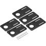 MECCANIXITY Motor Bracket Motor Mounting Holder 100x50mm Black for NEMA 17 Stepper Motor with Screws 5 Set