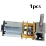 Heyiarbeit 12V 22RPM DC Worm Gear Motor High Torque Turbine Worm Gear Reduction Motor Reversible Speed Reducing Electric Gear Box Motor for DIY Robot Door Lock