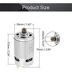 Fielect Electric Gear Motor 12 Teeth for Various Cordless Screwdriver DC 10.8V 20000RPM 1Pcs