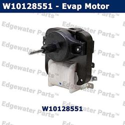 Edgewater Parts W10128551, AP6015419, PS11748697 Refrigerator Freezer Evaporator Fan Motor, 115V, 60Hz.14A, Compatible with Whirlpool, GE, & Magic Chef (Fits Models: MZD, DRS, ARS, DRB and More)