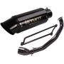 YOSAYUSA Complete Exhaust System Slip On Muffler Baffle Header Muffler For GY6 Engine 125cc 150cc Scooter Moped ATV (With Removeable DB Killer)