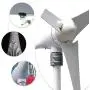 Marsrock 600w Lightning Series 12v 24v AC Small Wind Turbine Generator MPPT Controller Can Flexibly Assemble A Three-blade Or Five-blade Windmill With LED Indicator For Wind Solar Hybrid System 2m/s Low Start Speed Powerful Efficiency (35S4-600H-24D)