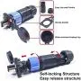 Trolling Motor Plug Receptacle Set, ABPF Marine Boat Power Connector, Waterproof Connector for Motor, 12/24/36/48 Volt Marine Plug for Trolling Motors