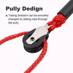 DockMoor 24 FT Self Centering Tow Harness with Float, Boat Tow Rope for Tubing, Heavy Duty Tow Harness for Water ski,Wakeboard, kneeboard (24 FT)