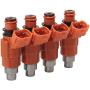 AUTOKAY 4pcs Fuel Injector Flow Matched 68V-8A360-00-00 for Yamaha Outboard 115 HP Marine