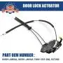 Door Lock Actuator Latch Assembly Front Left Side Compatible with 08-15 Nissan Rogue Replace OEM:# 80501-JM00A, 80501-JM10A 72091 937-266, 937266