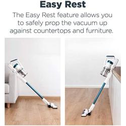 Eureka RapidClean Pro Lightweight Cordless Vacuum Cleaner, High Efficiency Powerful Digital Motor LED Headlights, Convenient Stick and Handheld Vac, Essential, White