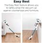 Eureka RapidClean Pro Lightweight Cordless Vacuum Cleaner, High Efficiency Powerful Digital Motor LED Headlights, Convenient Stick and Handheld Vac, Essential, White