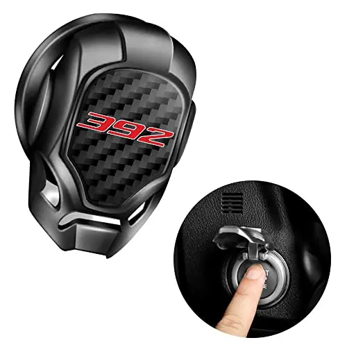 DAOGUIME for Dodge Charger Challenger 392 HEMI Car Engine Start Button Cover General Motors Ignition Switch Decorative Cover, auto Interior Ignition Accessories (DAOGUIME-20329)