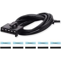 WPT1285, 645-512 Blower Motor Resistor Connector WPT1285 Wire Assembly, AC Fan Blower Wire Harness Pigtail Compatible with 2010-2015 Ford Fusion, 11-14 Lincoln MKZ Base Hybrid, 10-11 Mercury Milan