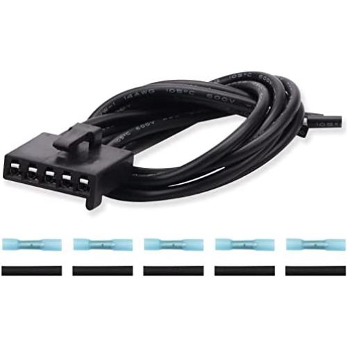 WPT1285, 645-512 Blower Motor Resistor Connector WPT1285 Wire Assembly, AC Fan Blower Wire Harness Pigtail Compatible with 2010-2015 Ford Fusion, 11-14 Lincoln MKZ Base Hybrid, 10-11 Mercury Milan