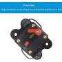 WOHHOM 300Amp Circuit Breaker Manual Reset Fuse holder, 30A-300A 12V-24V DC Protection Reset Fuse for Trolling Motor Auto Car Marine Boat Stereo Audio Inline Fuse Inverter (300A)